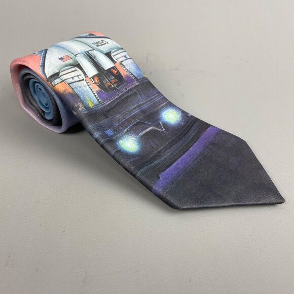 Ralph Marlin NASA Space Shuttle Discovery Vintage 1989 Polyester Novelty Tie - Picture 10 of 10